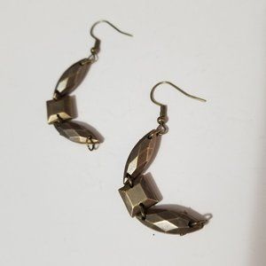 Organic-Looking Gravity-Defying Crescent/Flower Earring Pairs